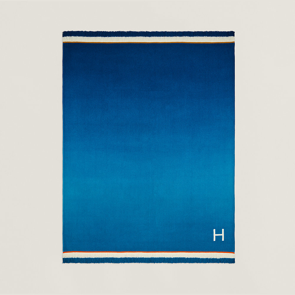 Altitude blanket - Blue | Hermès USA